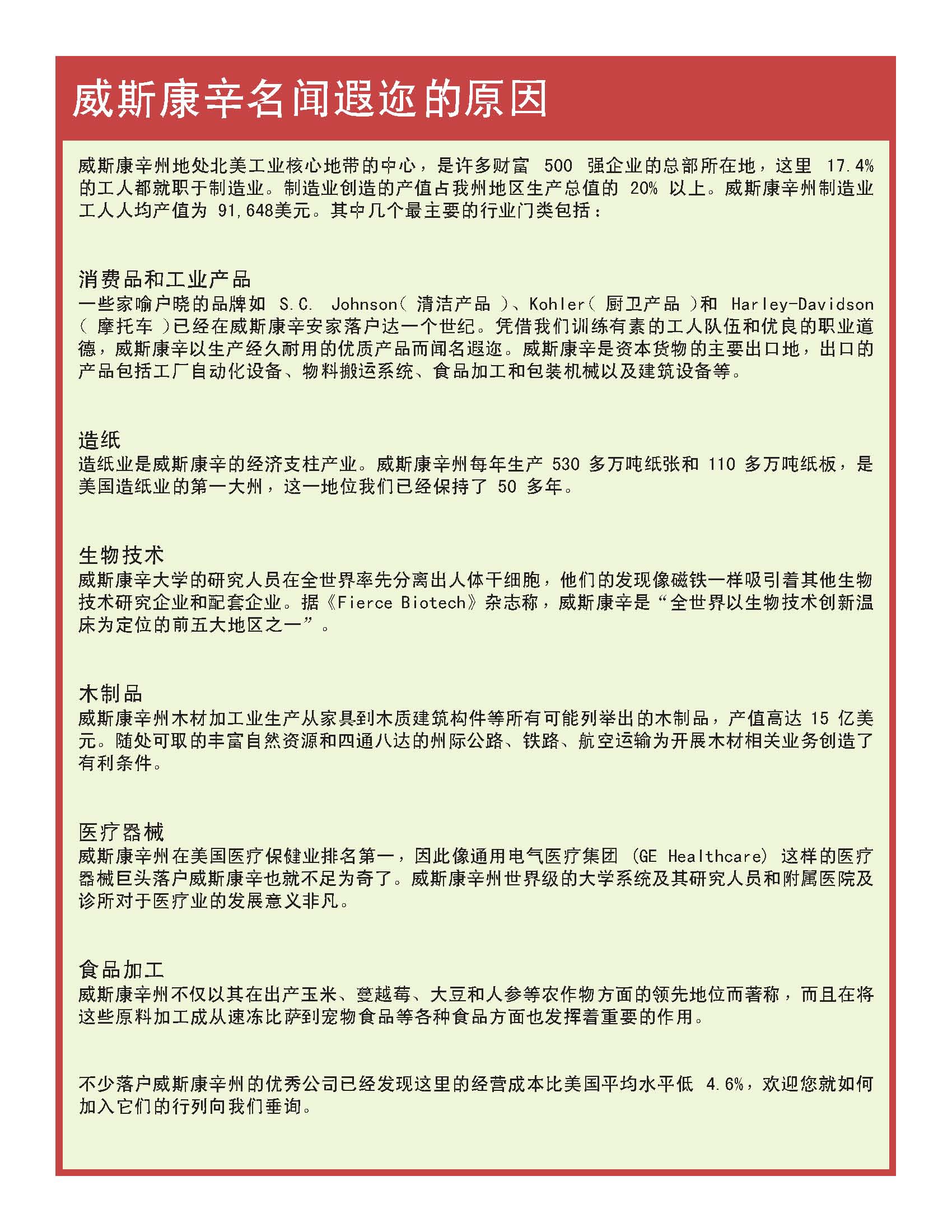 Wisconsin 维斯康星洲